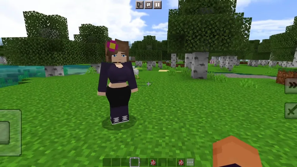 Jenny Mod Minecraft - Interactive companion NPC in Minecraft world